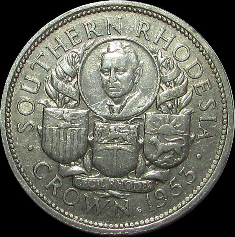 Southern Rhodesia 1953 Silver Crown