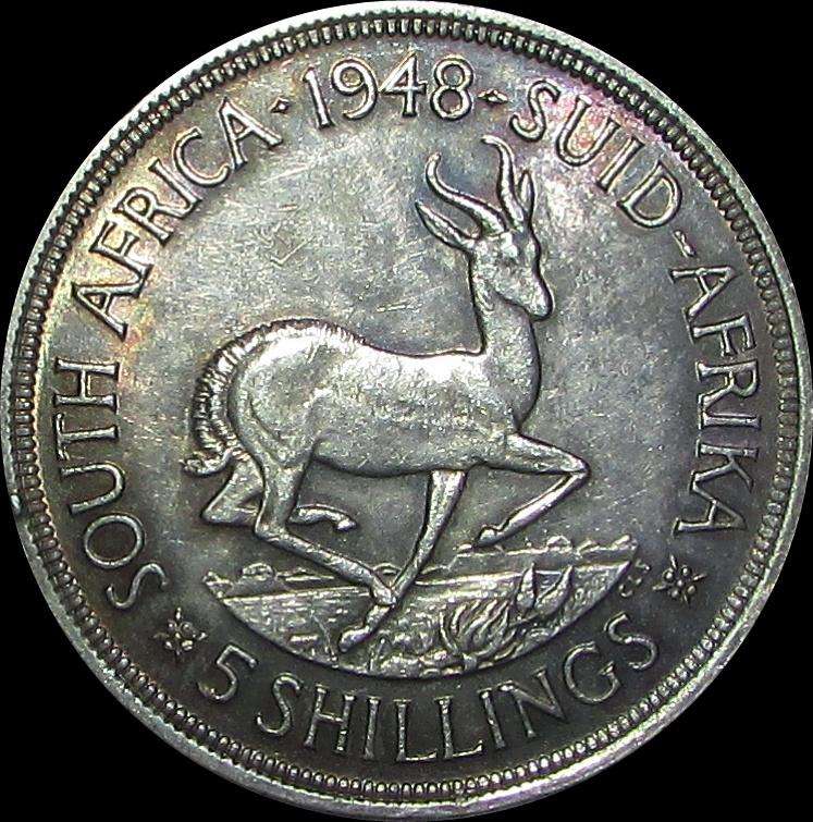 Union of South Africa 1948 Silver Crown