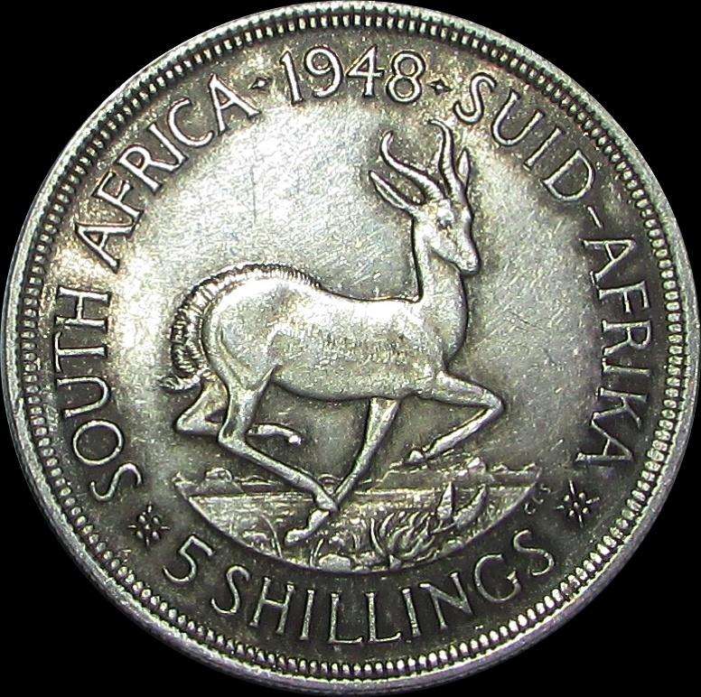 Union of South Africa 1948 Silver Crown