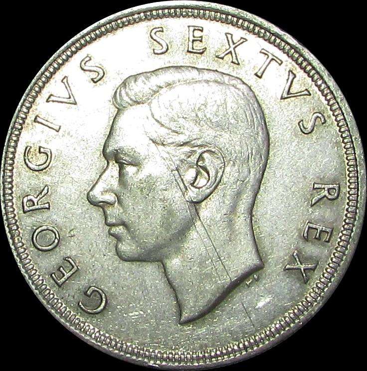 Union of South Africa 1951 Silver Crown