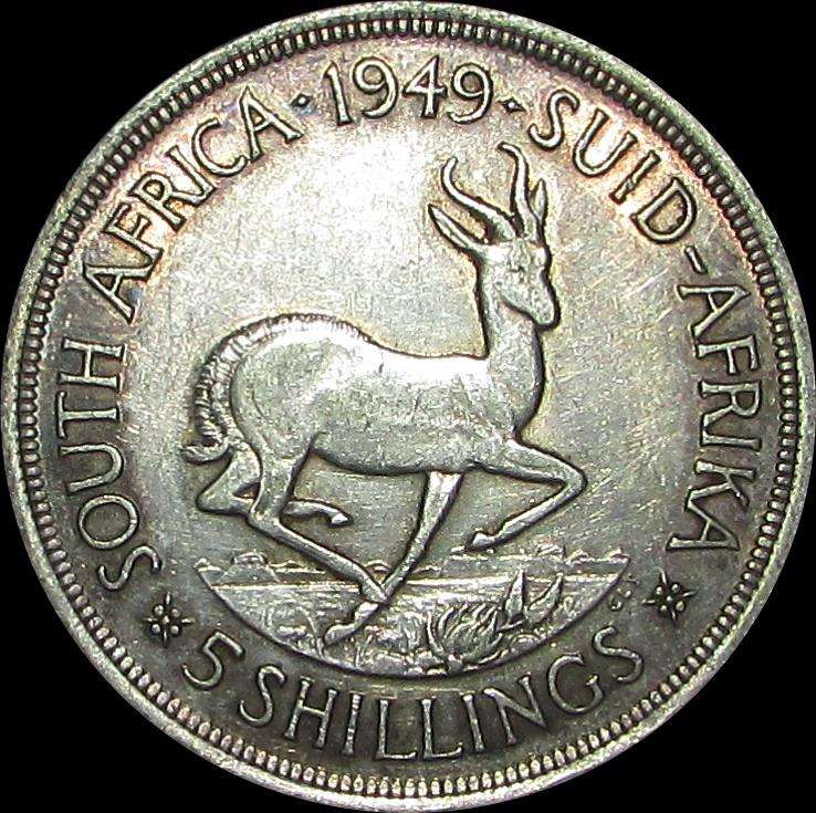 Union of South Africa 1949 Silver Crown