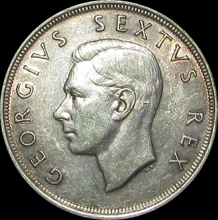 Union of South Africa 1949 Silver Crown