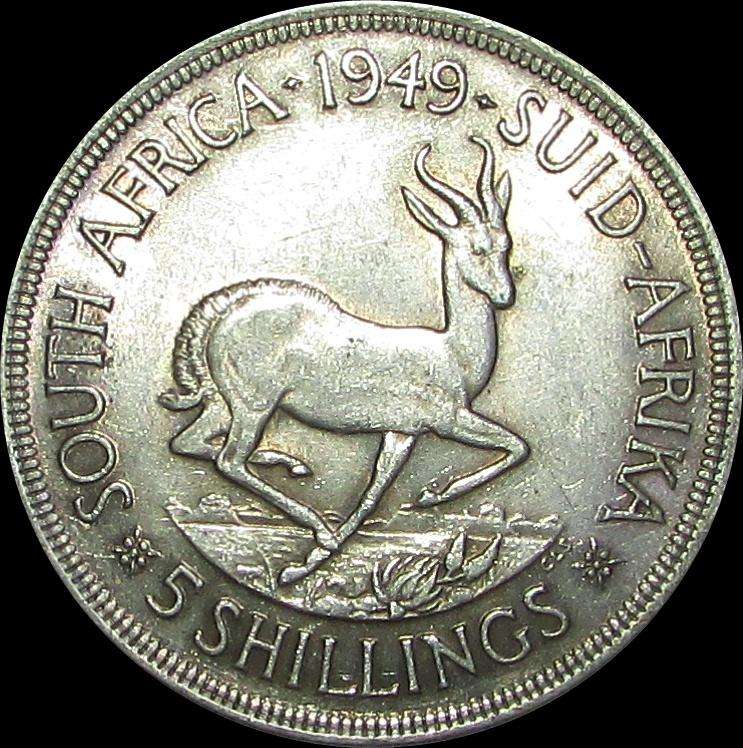 Union of South Africa 1949 Silver Crown