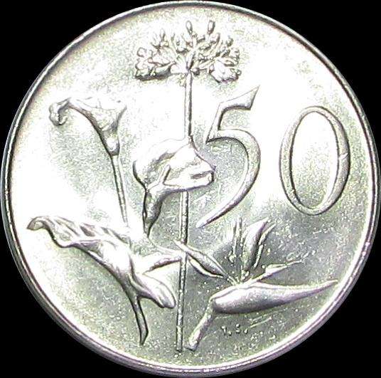 Republic of South Africa - 1968 Afrikaans 50 Cent Piece