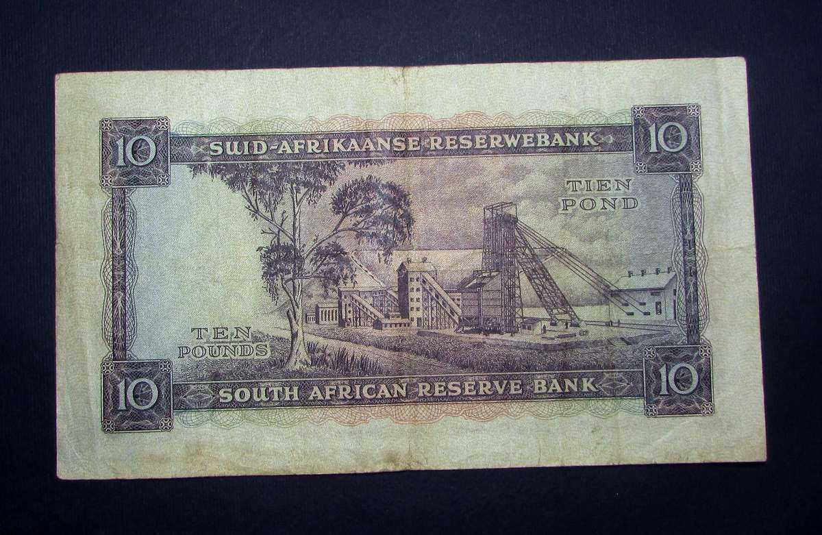 Union of South Africa :MH De Kock 10 Pound Banknote