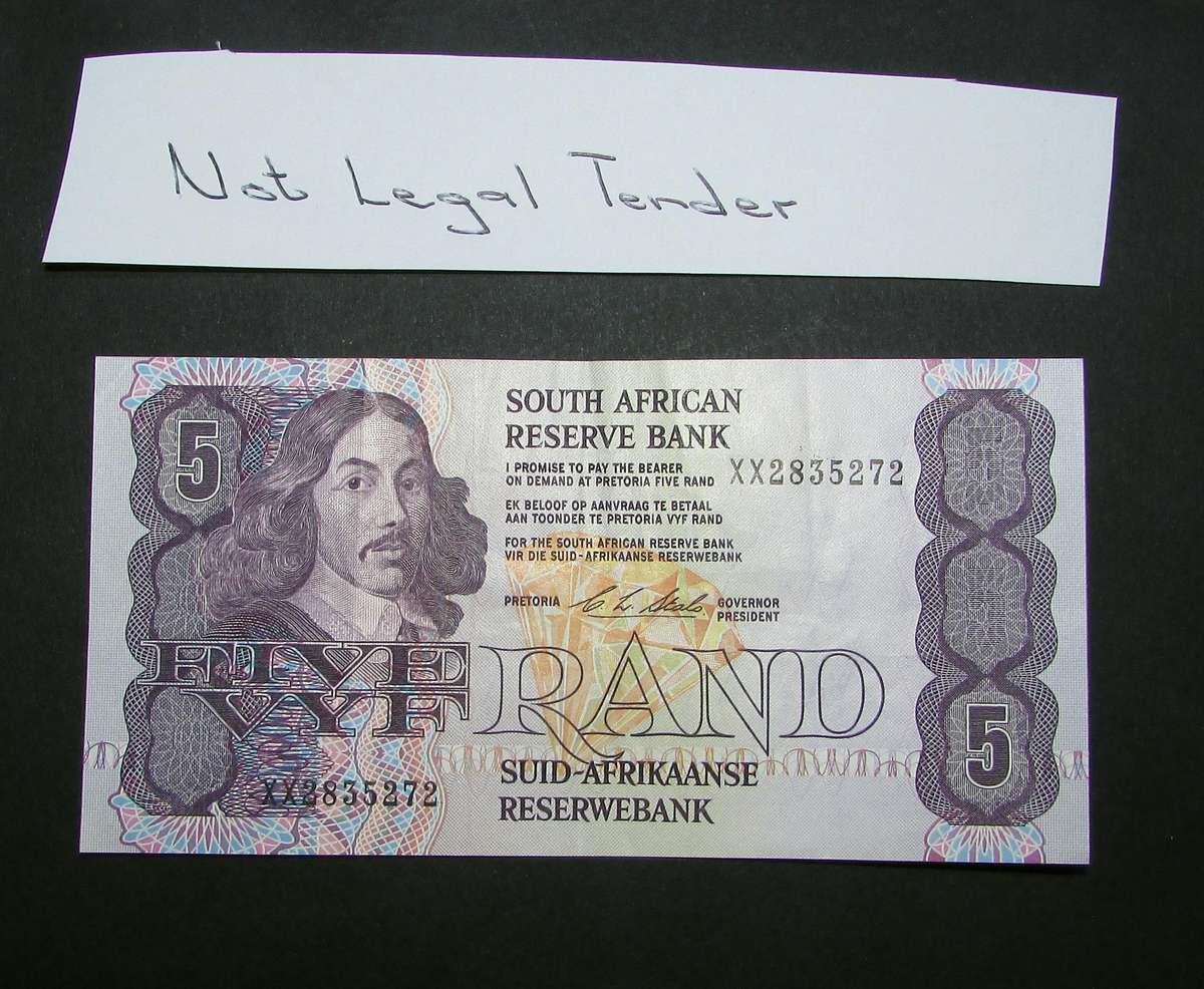Republic of South Africa :Stals 5 Rand Replacement Note