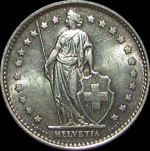1967 .500 Silver Swiss Franc