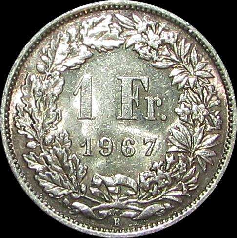 1967 .500 Silver Swiss Franc