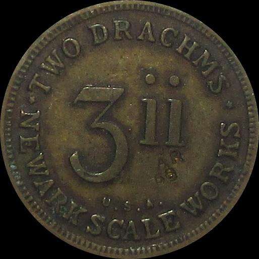 Antique Victorian Apothecaries Weight - 3 Drams