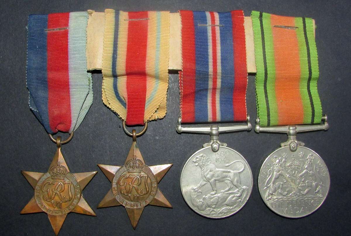 Full Size World War Two Group of 4:British Issue