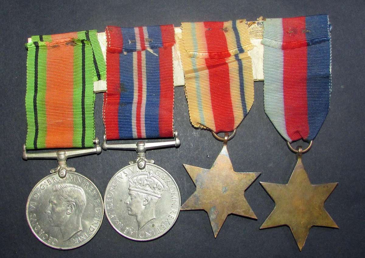 Full Size World War Two Group of 4:British Issue