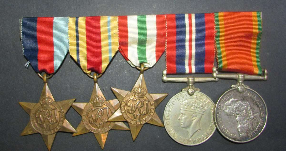 Full Size World War Two Group of 6:7439 N.T.J Shum