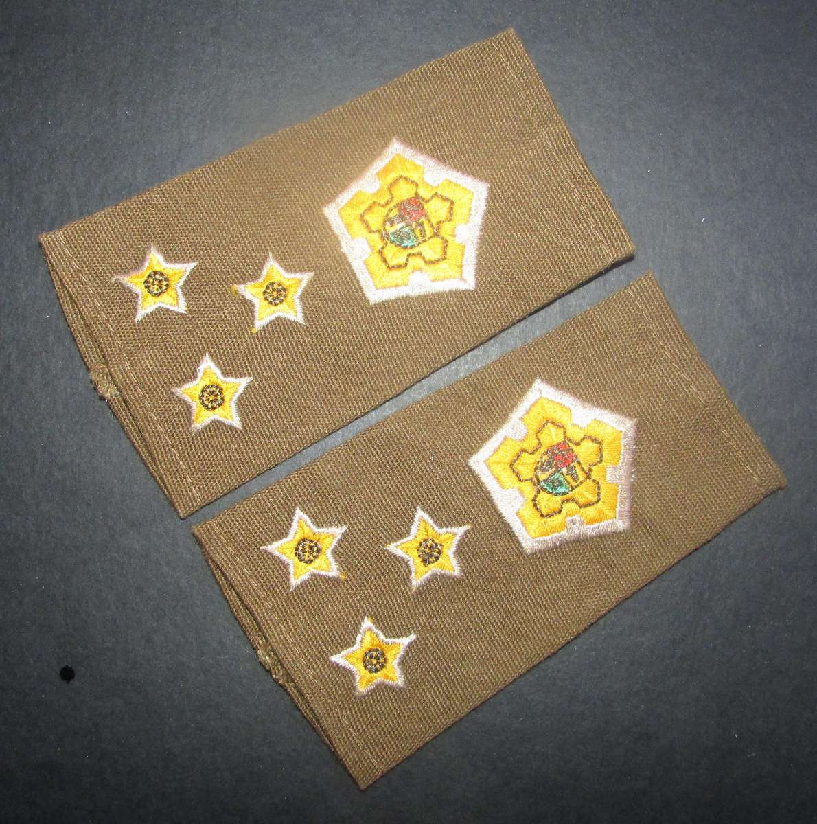 SADF - Army Brigadier Slip on Rank Pair