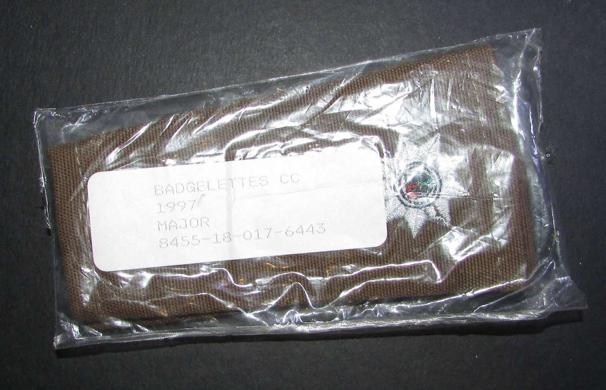 SADF - Army Major Slip on Ranks