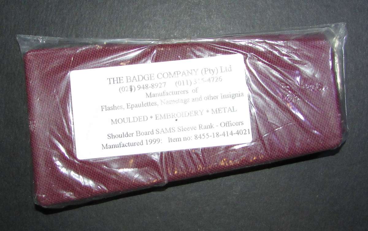 SADF - Medical Corps Blank Rank Boards ( New )