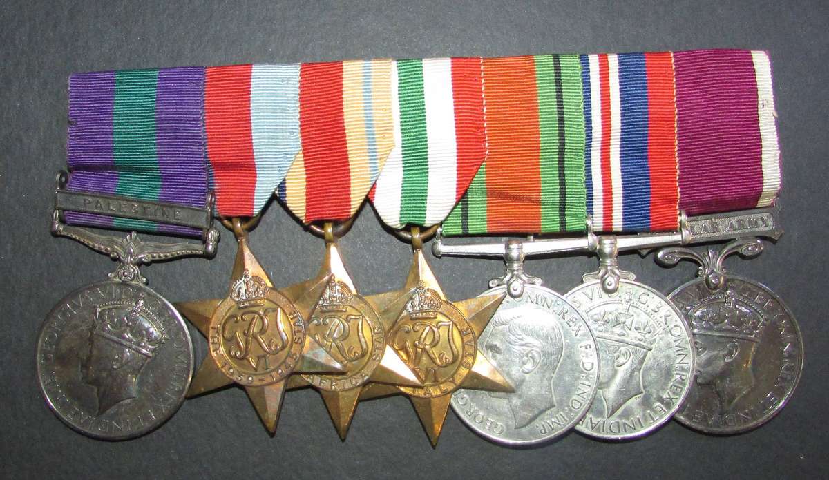 Full Size World War Two Long Service ( Regular Army )Group of 6:7581868 S.SGT A.H.Hyatt R.A.O.C