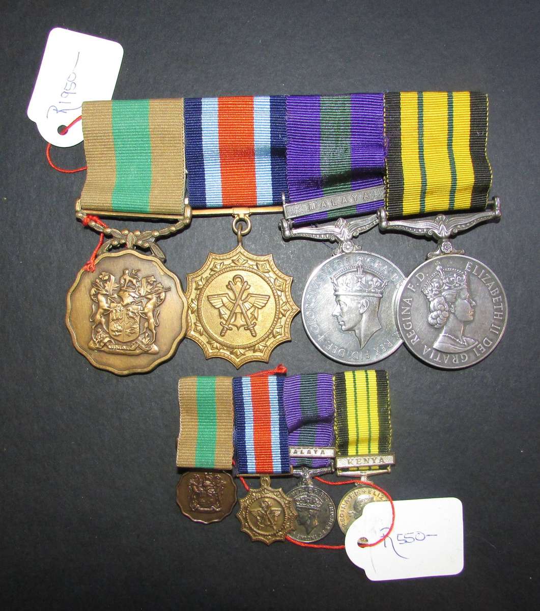 Full Size World War Two/SADF Group of 4 with Miniatures:T/66748 CPL W.D.Smith R.A.S.C