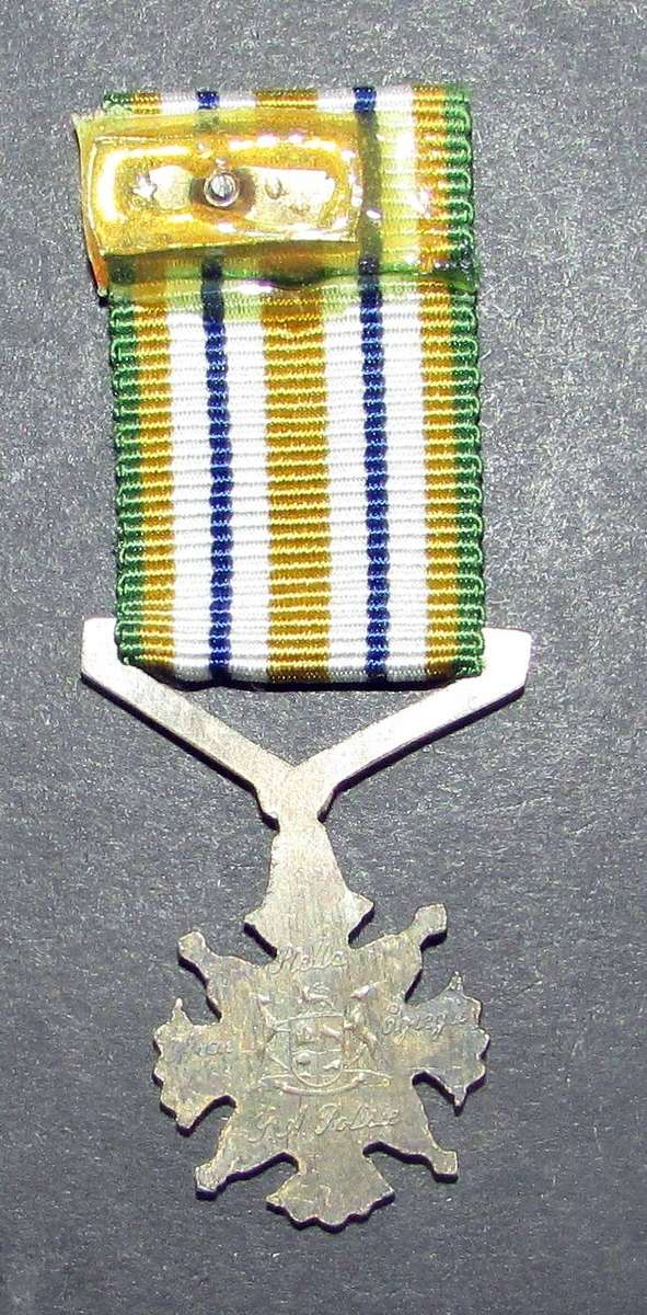 South African Police Star for Outstanding Service - Miniature Medal
