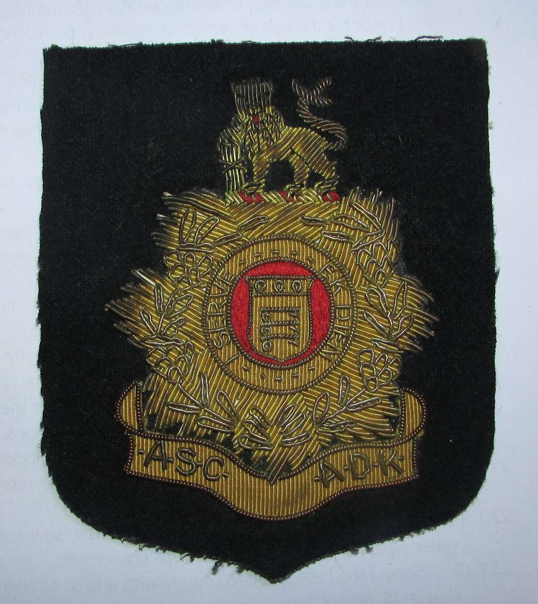 SADF - Admin Services Blazer Badge ( Bullion Wire )