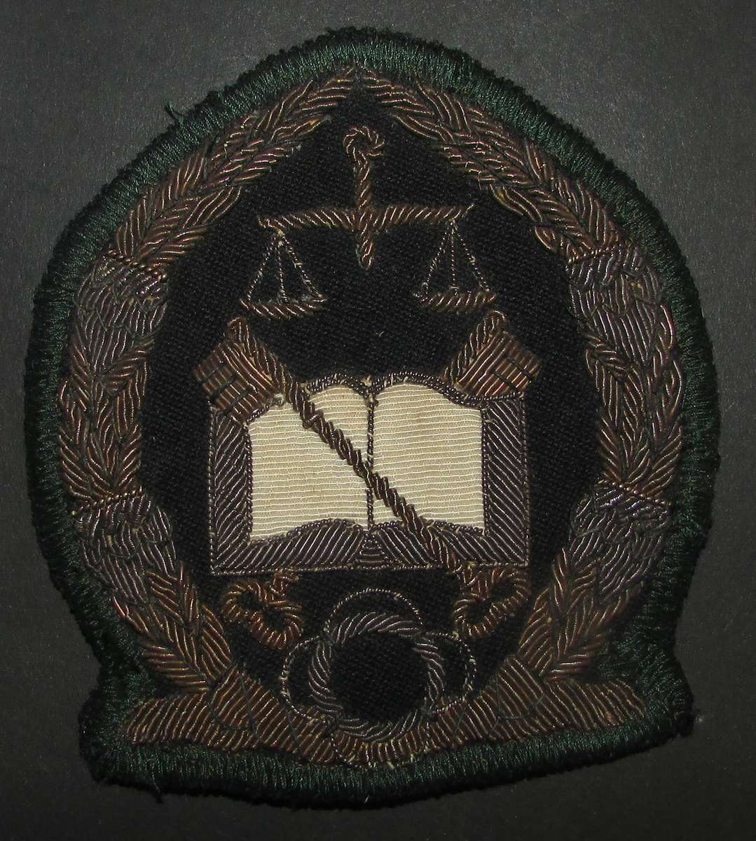 South African Prison Services Bullion Wire Badge