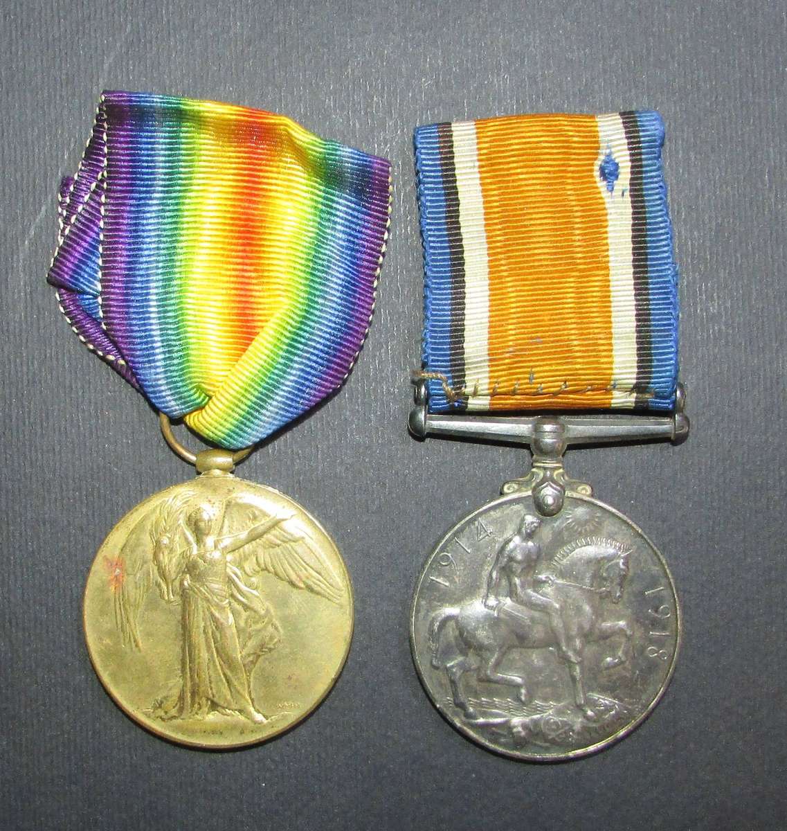 Full Size World War 1 Pair:PTE P.A.Du Toit 7TH SAI