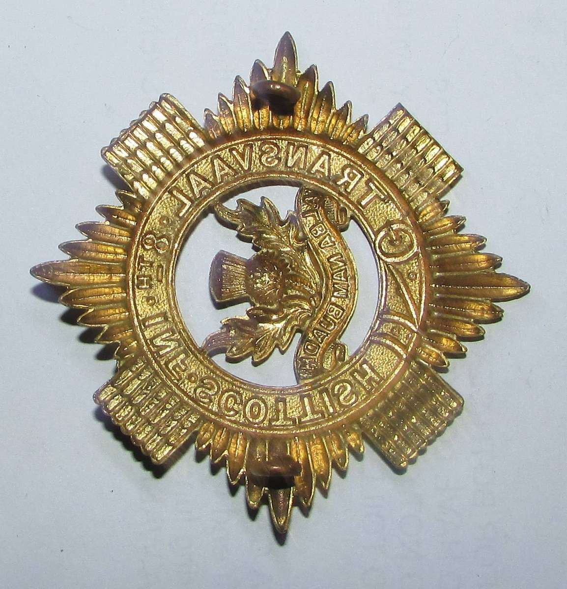 SADF - Transvaal 8th Infantry Scottish Cap Badge
