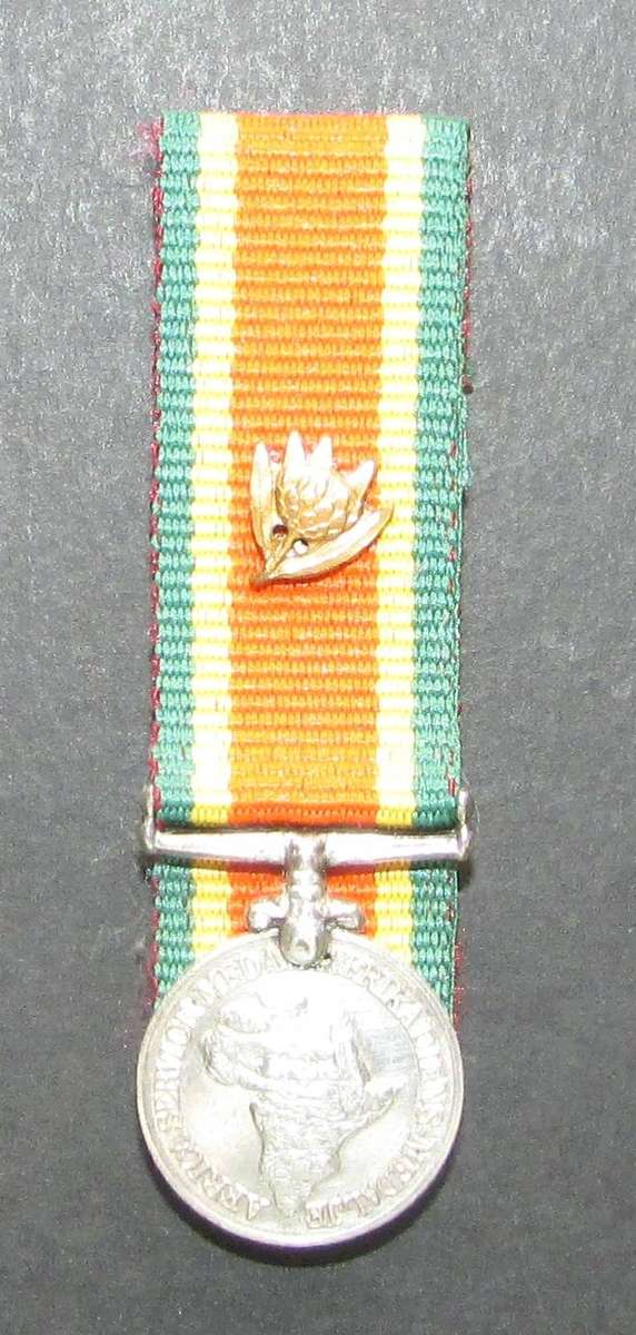 Miniature World War Two Africa Service Medal with Device