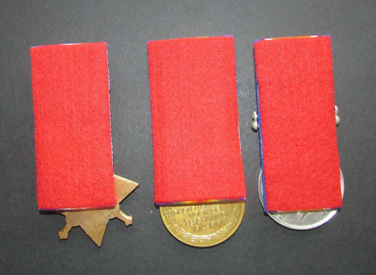 Full Size World War One Group of 3:PTE N.H Gordon 1ST M.R/10TH SAI