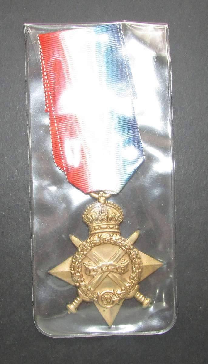 Full Size World War One Star:RFN. Saayman 4TH S.A.M.R