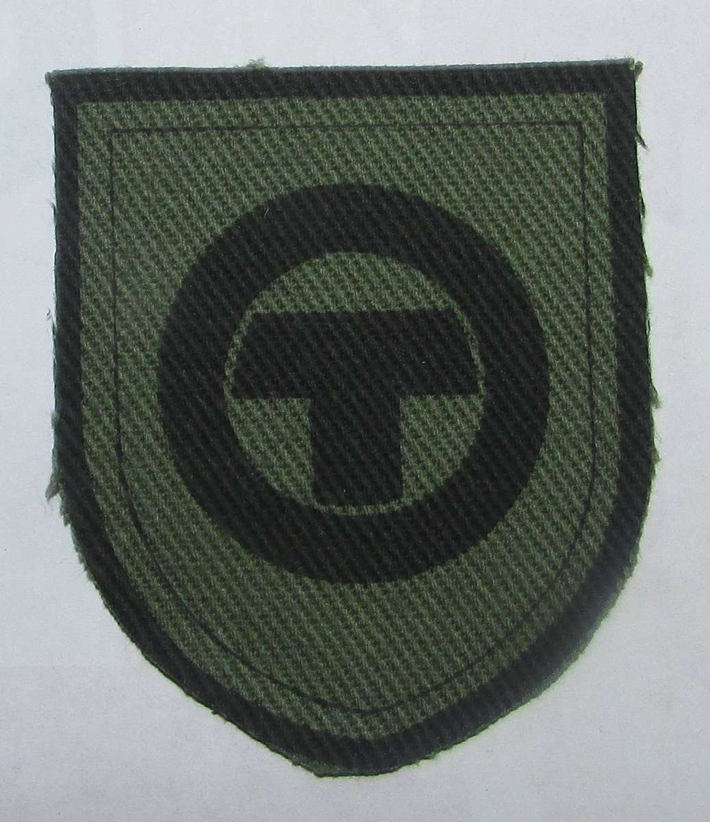 Rhodesian Pfumo Re Vanhu (Spear of the Nation) Tracker Qualification Cloth Printed Badge
