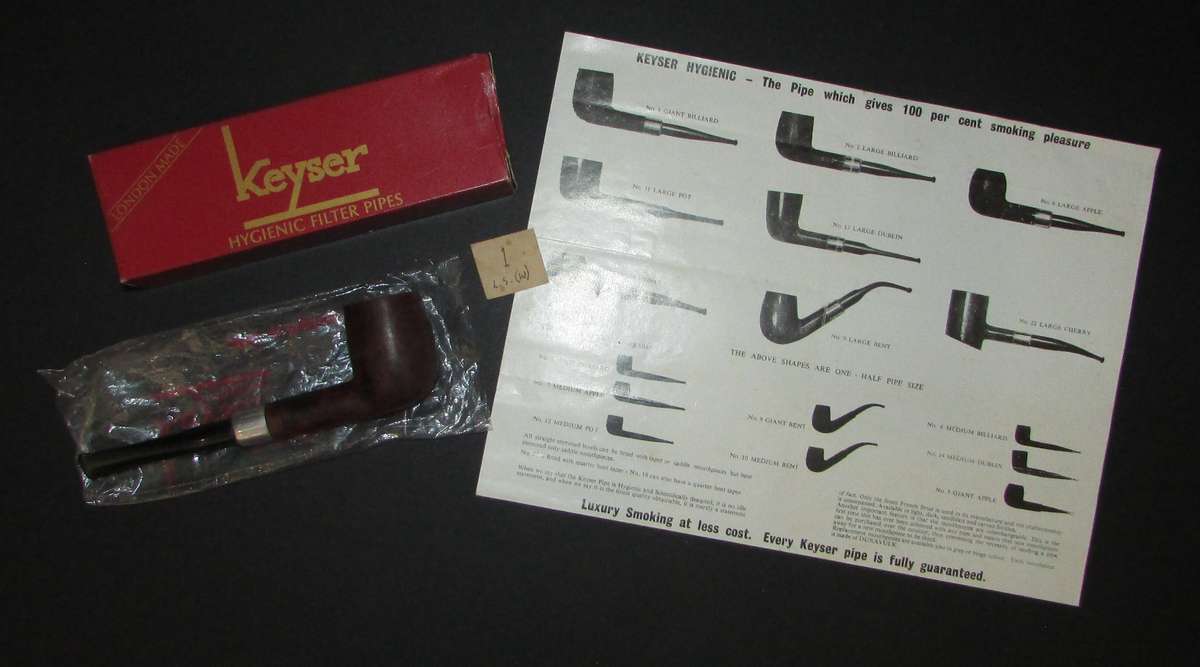 Vintage Keyser Smoking Pipe with Box