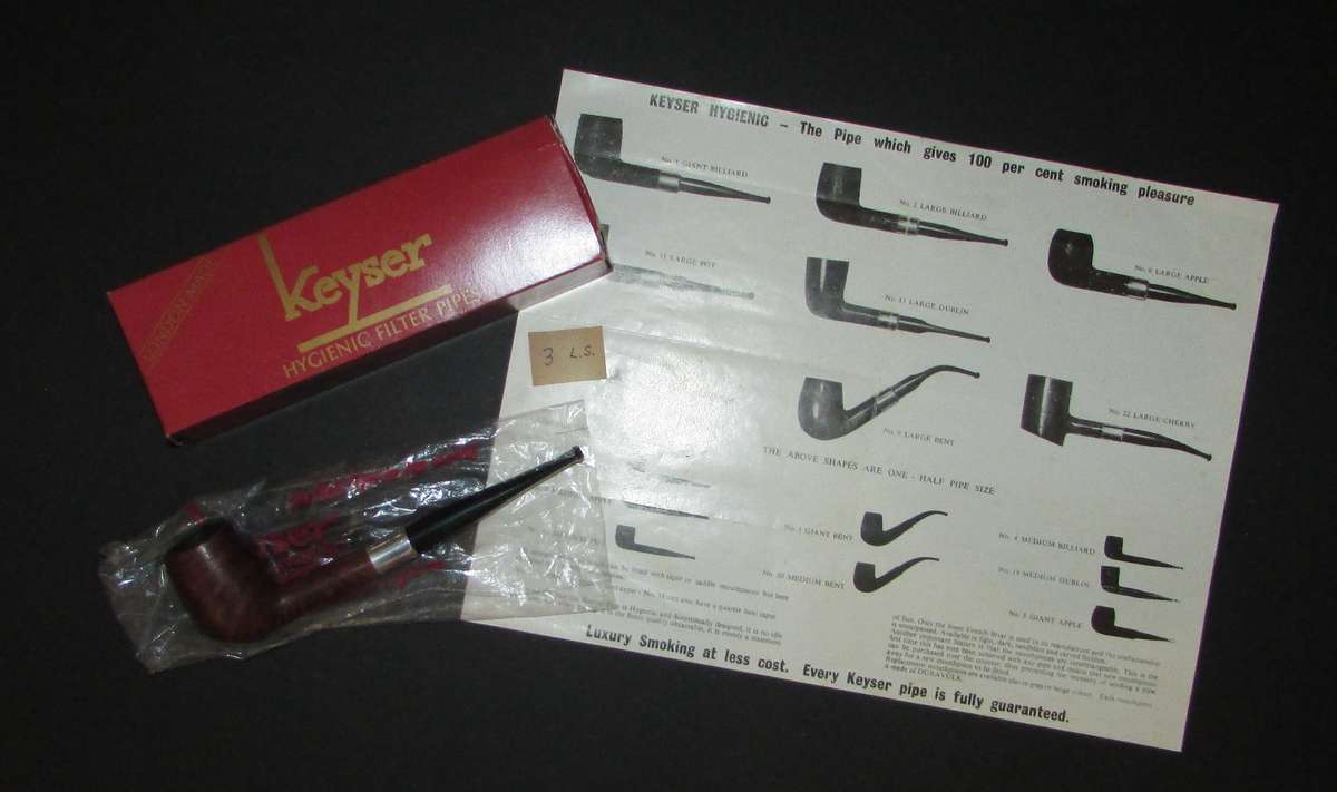 Vintage Keyser Smoking Pipe with Box