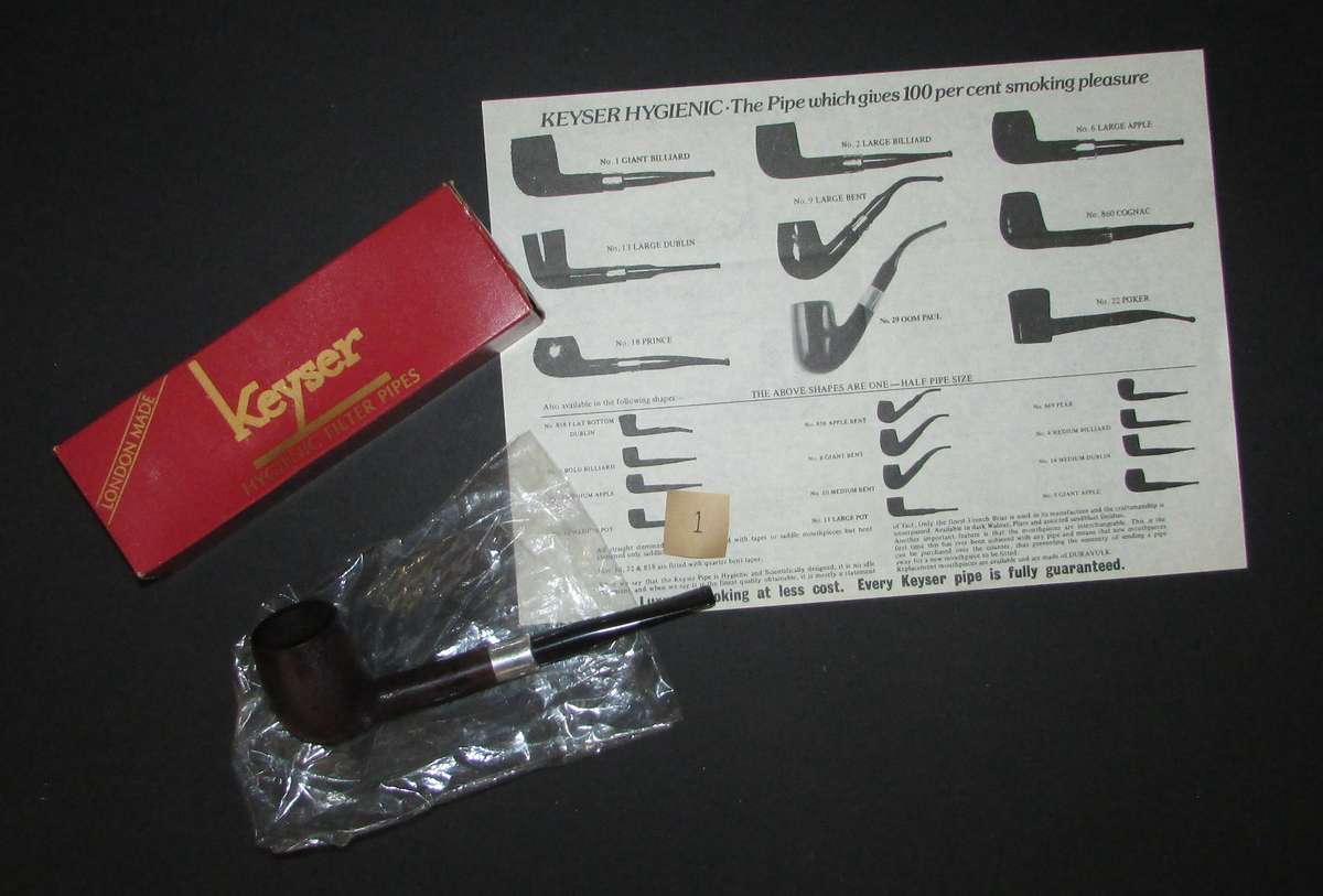 Vintage Keyser Smoking Pipe with Box