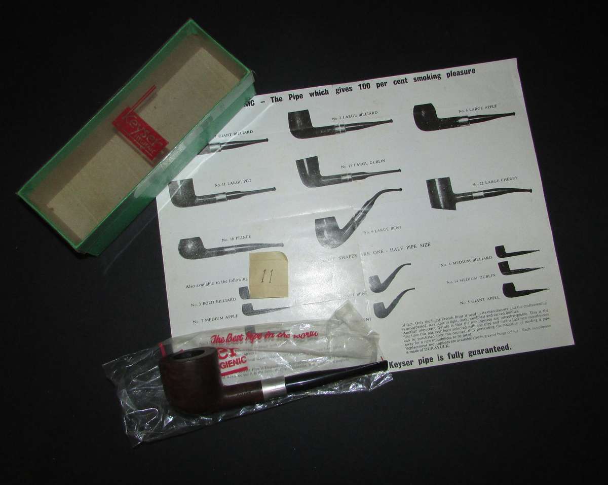 Vintage Keyser Smoking Pipe with Box