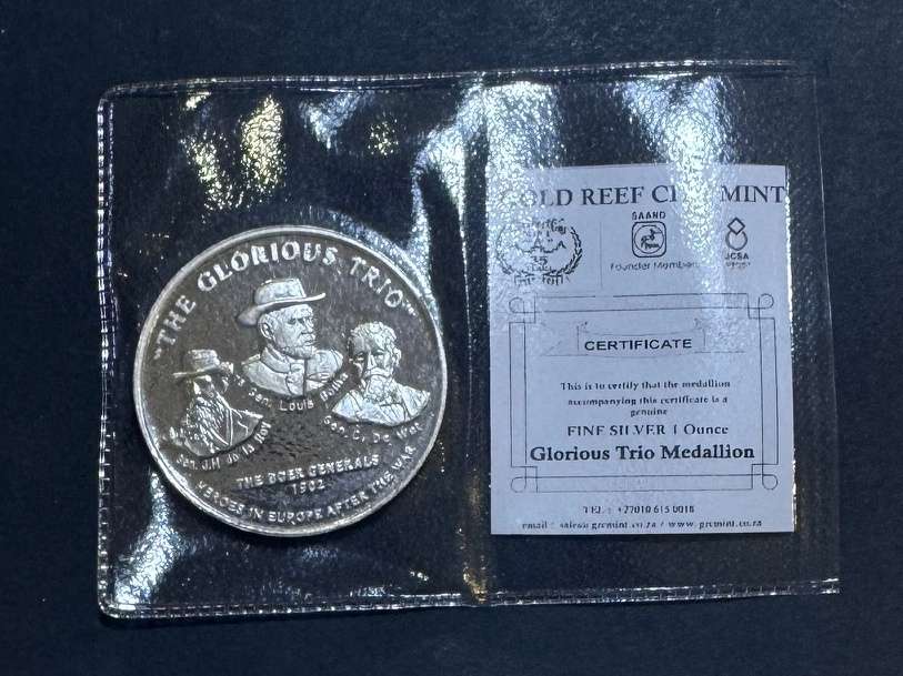 Gold Reef City Mint - 1Oz Silver - The Glorious Trio