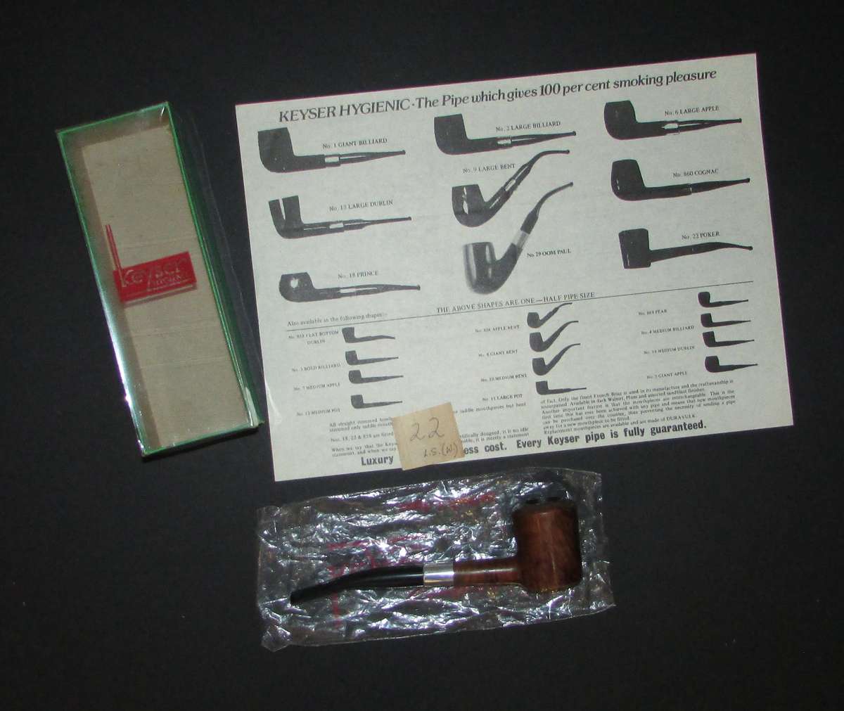 Vintage Keyser Smoking Pipe with Box