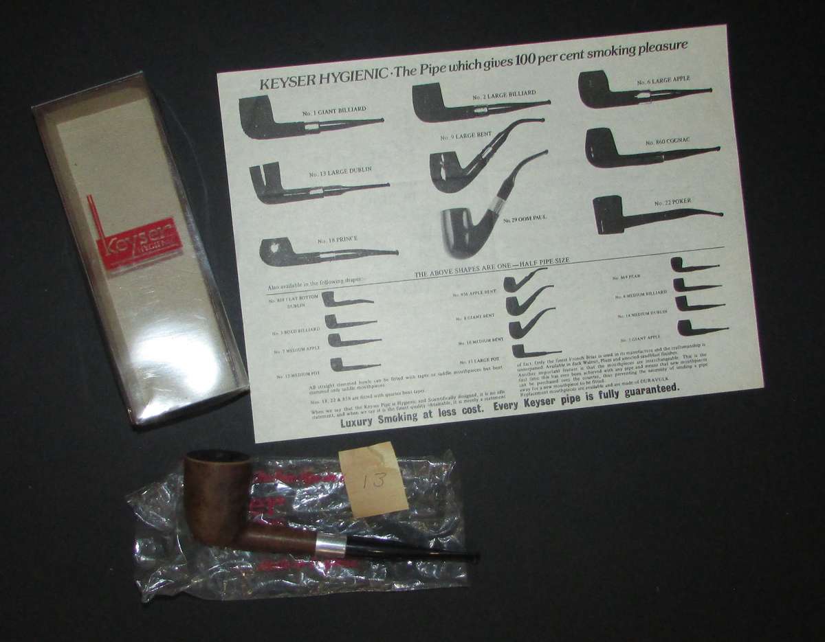 Vintage Keyser Smoking Pipe with Box