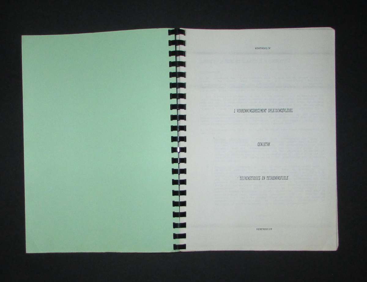 SADF - Restriced - A4 Size Special Forces (Recce) Training Manuel