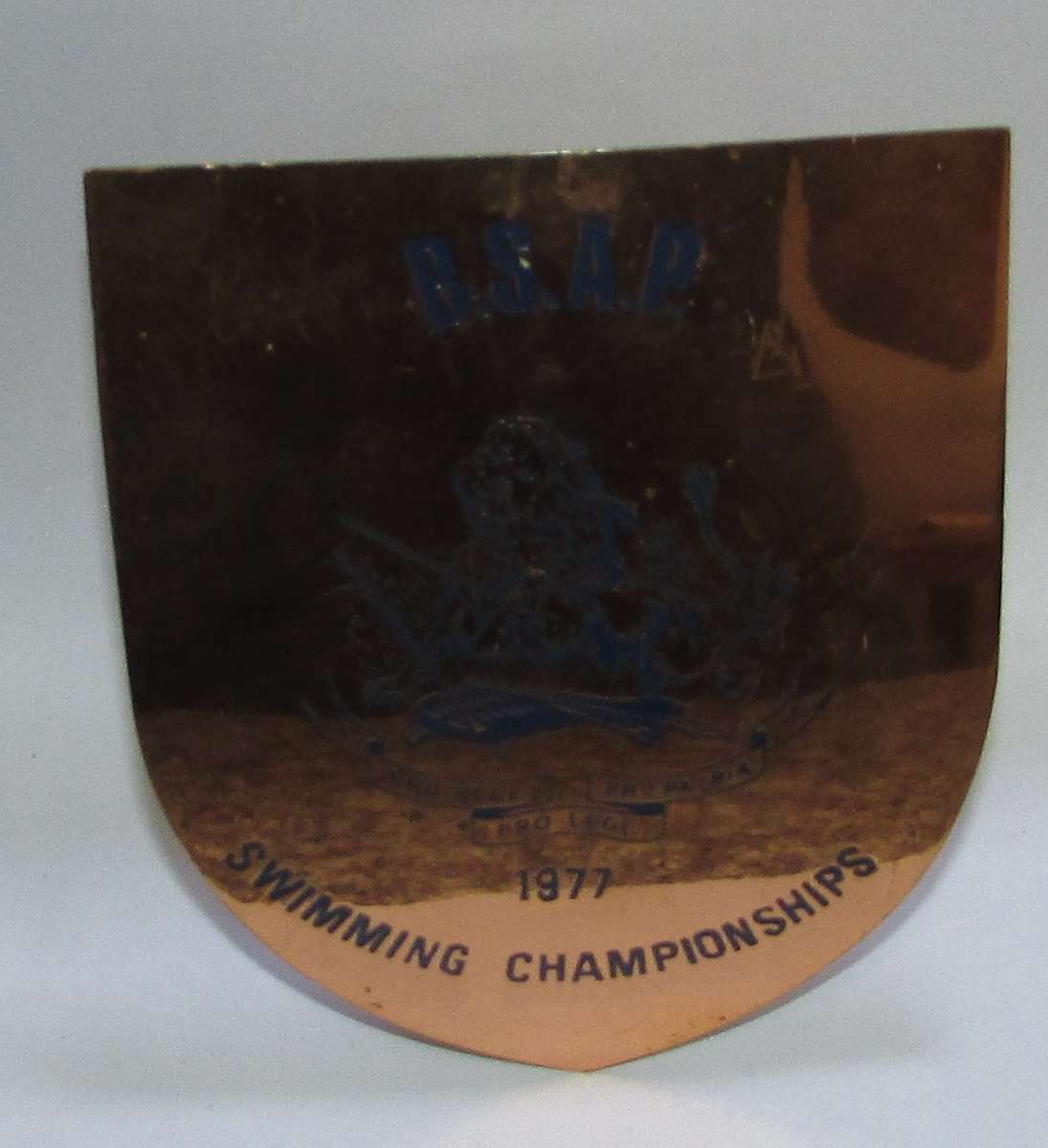 Rhodesia - BSAP Swimming Plaque