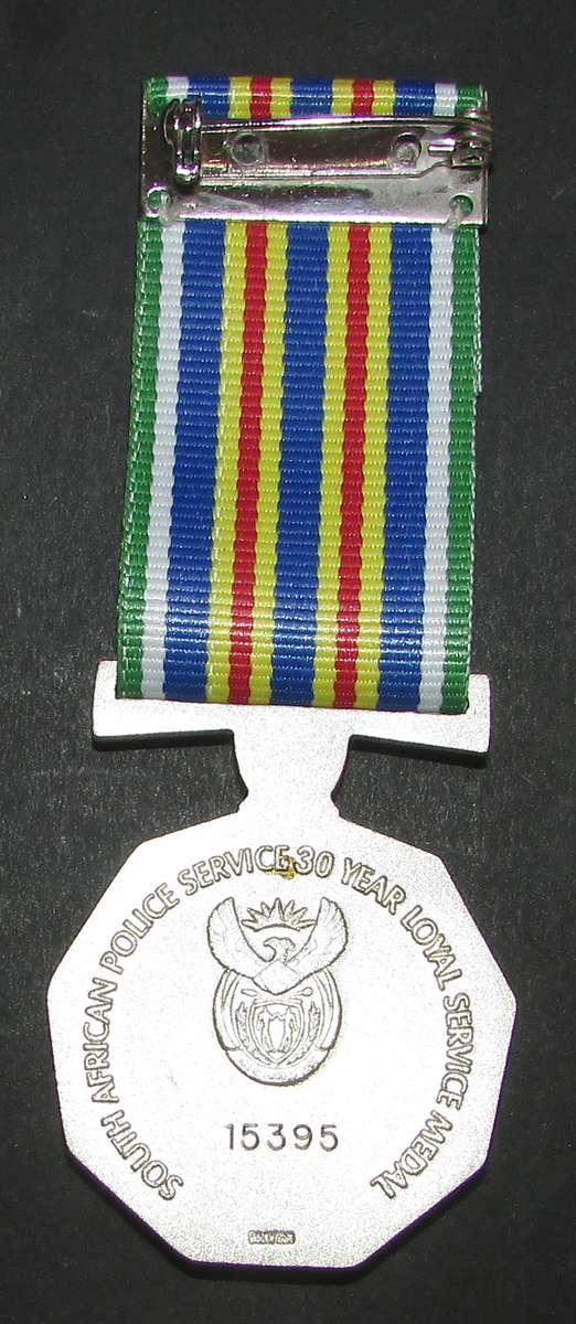 Full Size SA Silver 30 Year Service Medal - Starting under Silver