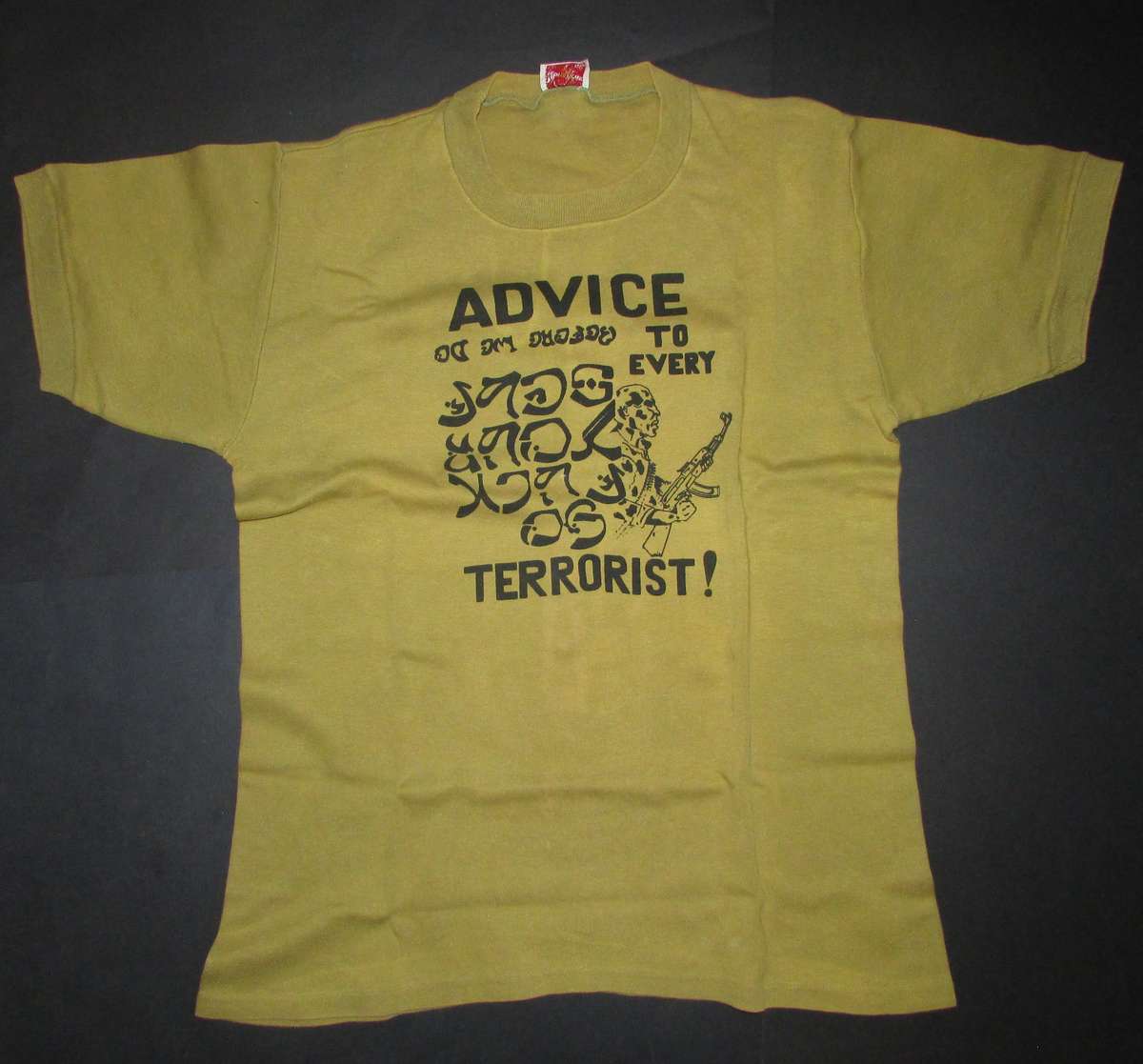 Rhodesia - Advice To Terrorist T-Shirt by Monogram