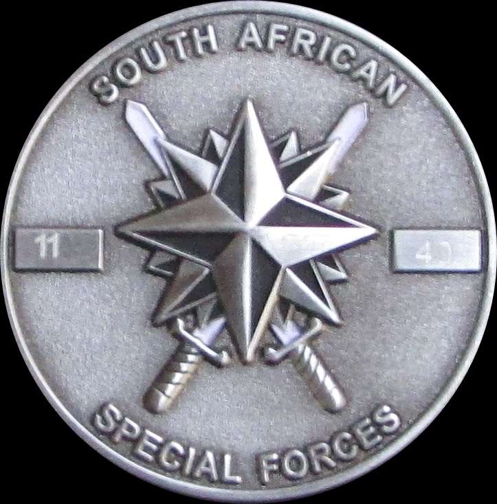 SA Army Special Forces (Recce) - 4 Special Forces Regiment 40 Year Numbered Challenge Coin