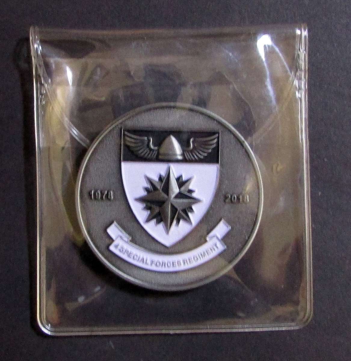 SA Army Special Forces (Recce) - 4 Special Forces Regiment 40 Year Numbered Challenge Coin