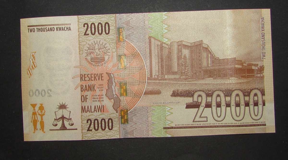 Reserve Bank of Malawi - 2000 Kwacha Notes in Sequence and UNC - Bid Per Note