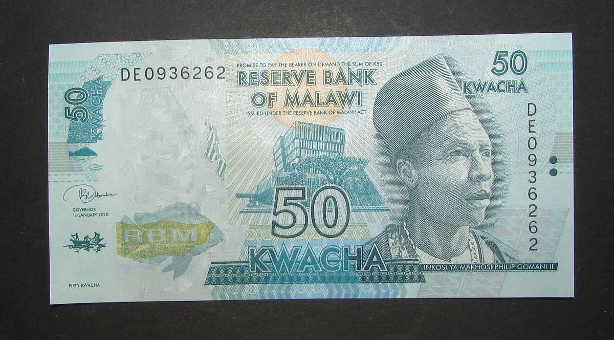 Reserve Bank of Malawi - 50 Kwacha Notes in Sequence and UNC - Bid Per Note