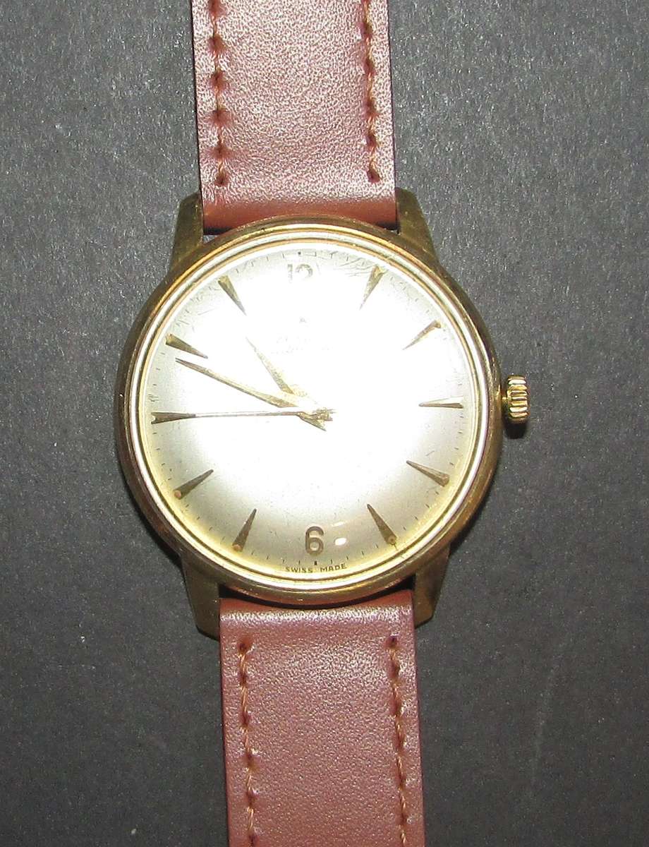 1960'S Zenith 18ct Gold Automatic Date Watch - Works 100%