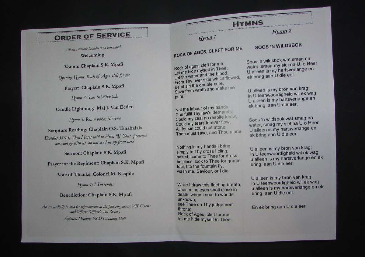 SA Army Special Forces ( Recce ) Pamphlet