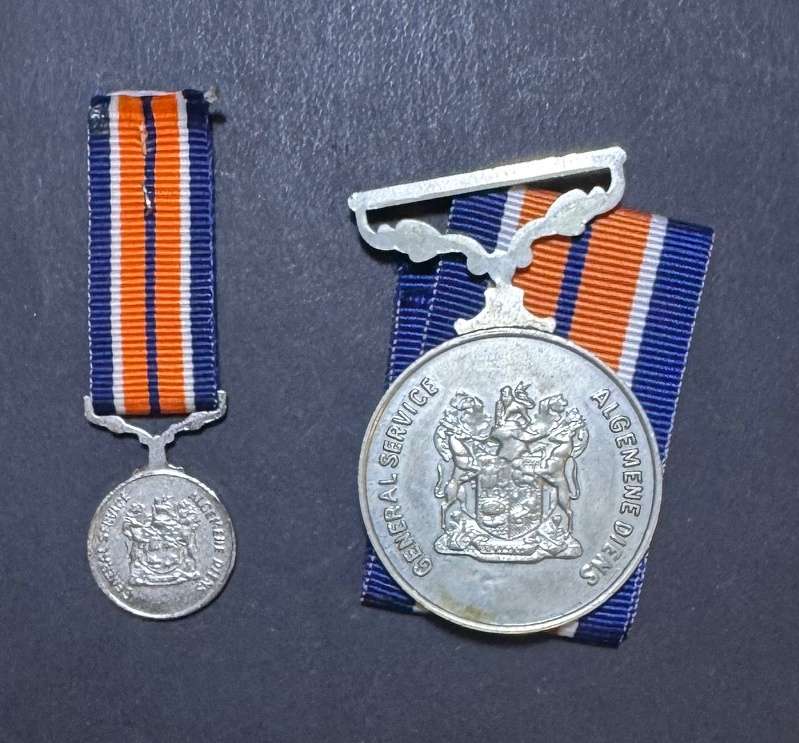 SADF - Full Size plus Miniature General Service Medal