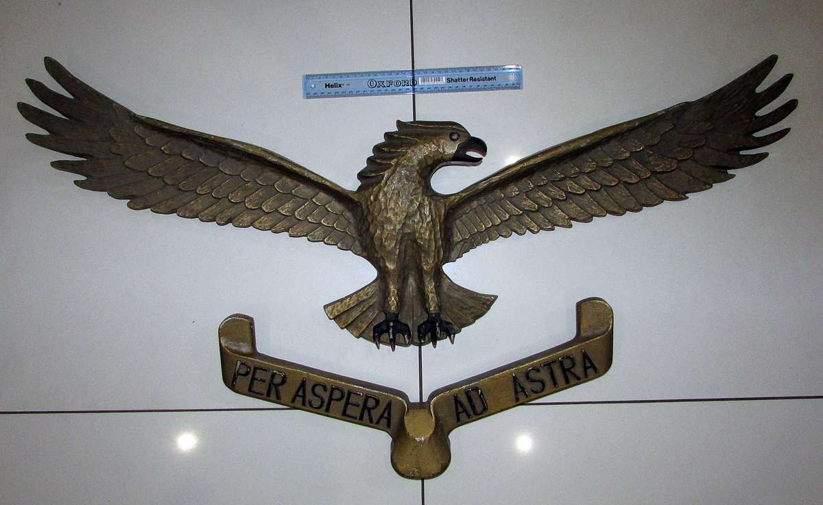 SADF - Huge Air Force Army Base Ad Astra Cast Aluminium Eagle ( Not Often Seen )