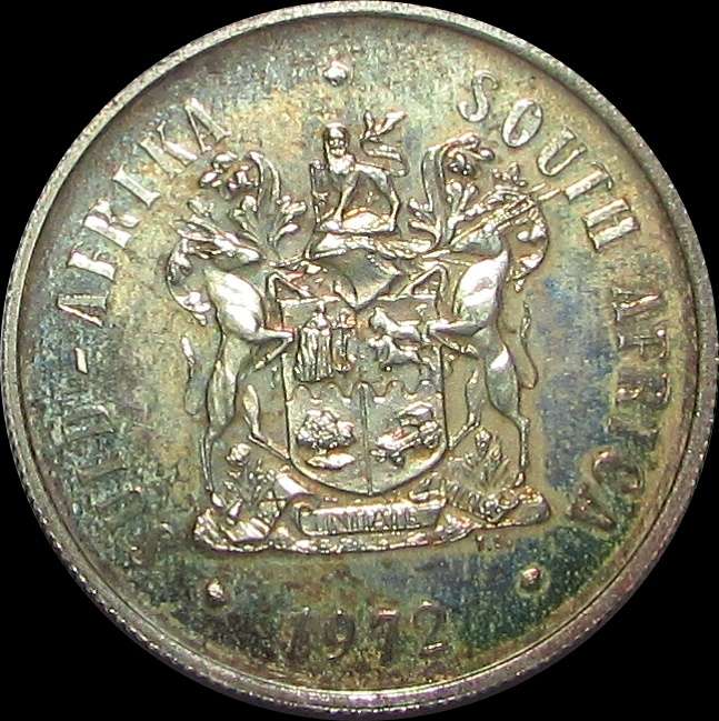 1972 Proof ( Silver ) Republic of South Africa One Rand Coin